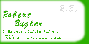 robert bugler business card